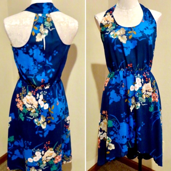 Anthro Floral Airy High-Low Dress - Picture 4 of 8